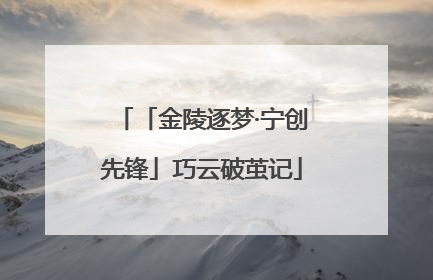 「金陵逐梦·宁创先锋」巧云破茧记