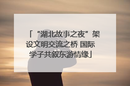 “湖北故事之夜”架设文明交流之桥 国际学子共叙东游情缘