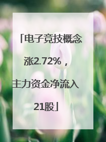 电子竞技概念涨2.72%，主力资金净流入21股