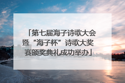第七届海子诗歌大会暨“海子杯”诗歌大奖赛颁奖典礼成功举办