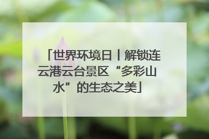 世界环境日丨解锁连云港云台景区“多彩山水”的生态之美