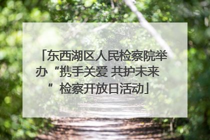 东西湖区人民检察院举办“携手关爱 共护未来”检察开放日活动