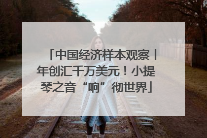 中国经济样本观察丨年创汇千万美元！小提琴之音“响”彻世界