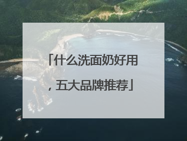 什么洗面奶好用，五大品牌推荐