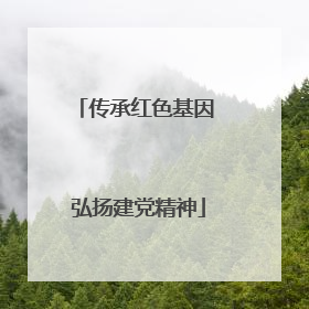 传承红色基因 弘扬建党精神