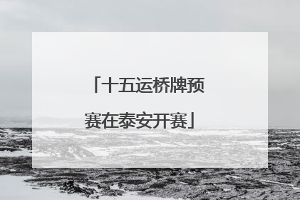 十五运桥牌预赛在泰安开赛