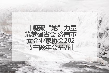 凝聚“她”力量 筑梦强省会 济南市女企业家协会2025主题年会举办