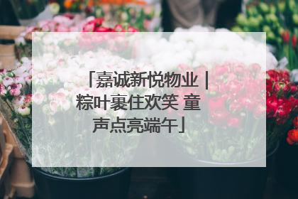 嘉诚新悦物业｜粽叶裹住欢笑 童声点亮端午