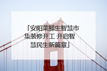 安阳菜鲜生智慧市集装修开工 开启智慧民生新篇章
