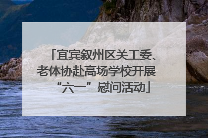 宜宾叙州区关工委、老体协赴高场学校开展“六一”慰问活动