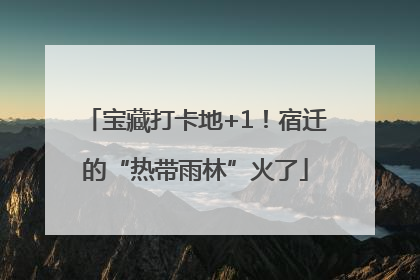 宝藏打卡地+1！宿迁的“热带雨林”火了