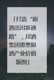 打造“原酒出川新通路”，川酒集团重塑原酒产业价值版图