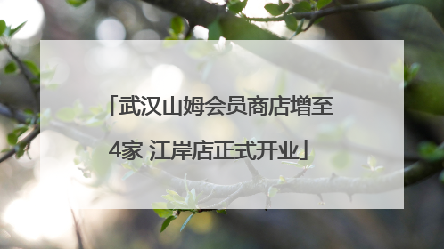武汉山姆会员商店增至4家 江岸店正式开业