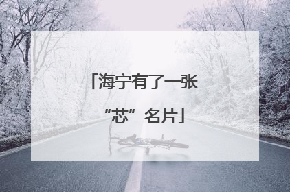 海宁有了一张“芯”名片