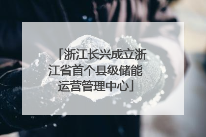 浙江长兴成立浙江省首个县级储能运营管理中心