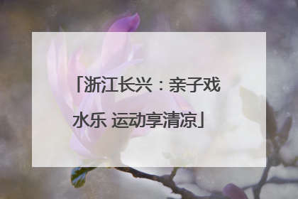 浙江长兴：亲子戏水乐 运动享清凉