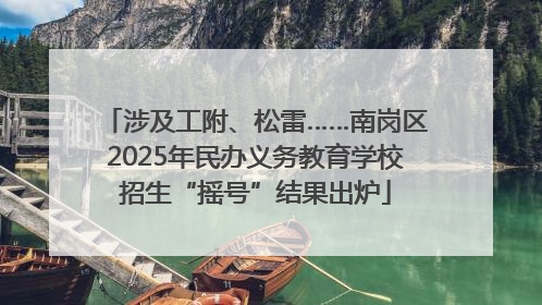 涉及工附、松雷……南岗区2025年民办义务教育学校招生“摇号”结果出炉