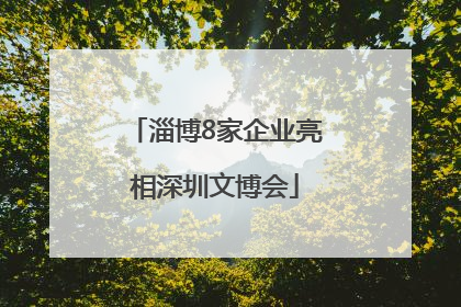 淄博8家企业亮相深圳文博会