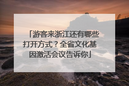 游客来浙江还有哪些打开方式？全省文化基因激活会议告诉你