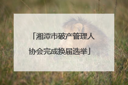 湘潭市破产管理人协会完成换届选举
