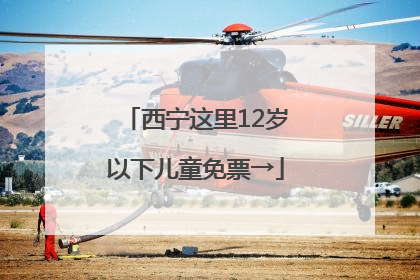 西宁这里12岁以下儿童免票→