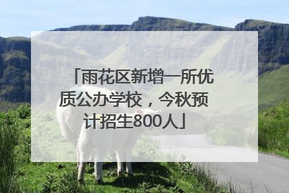 雨花区新增一所优质公办学校，今秋预计招生800人