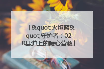 "火焰蓝"守护者：028县道上的暖心营救
