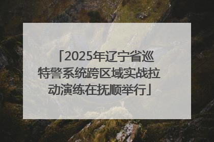 2025年辽宁省巡特警系统跨区域实战拉动演练在抚顺举行